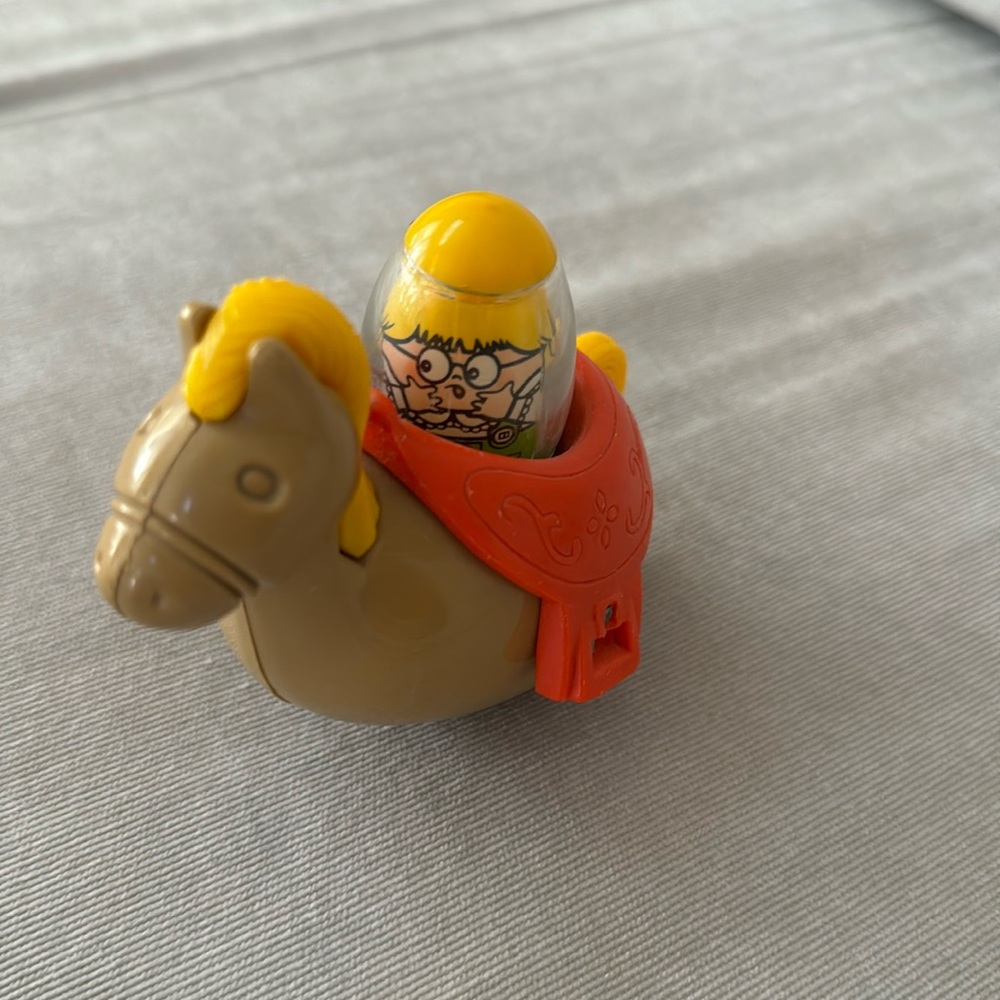 Hasbro vintage Weeble Wooble horse and Person